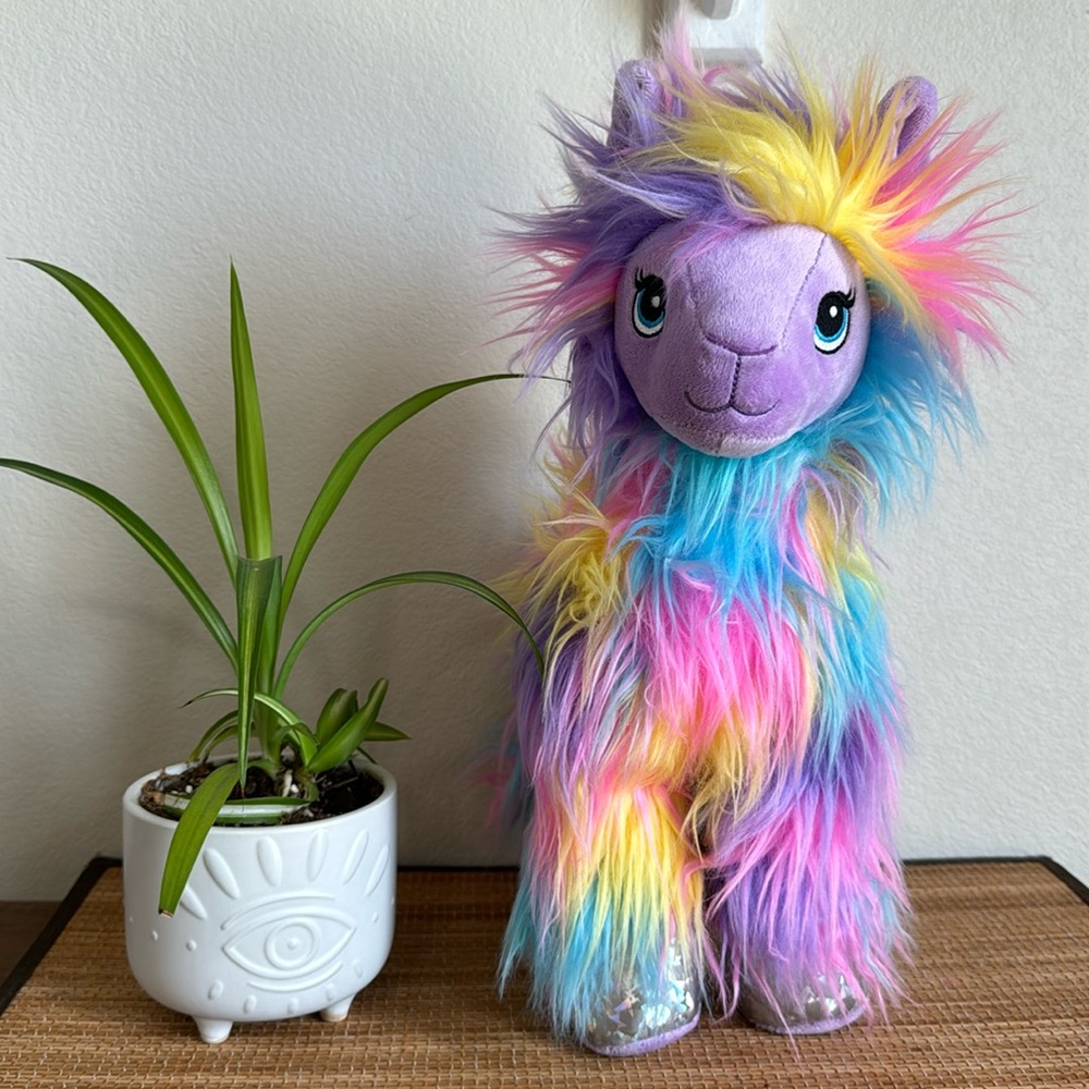 Build A Bear Fluffy Tye Dye Llama